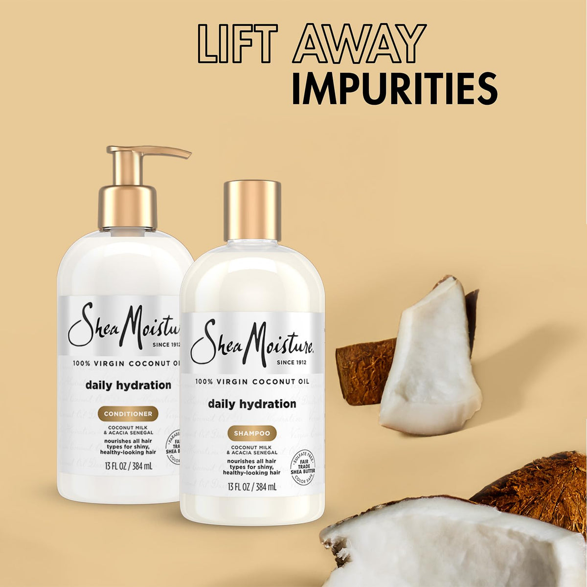 SheaMoisture creamy lather texture demonstrating gentle cleansing benefit