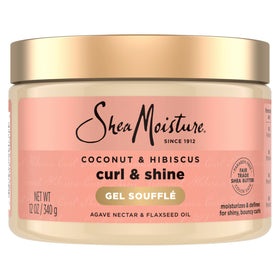 SheaMoisture front packaging showing label and 12 oz jar benefit: clear product identity