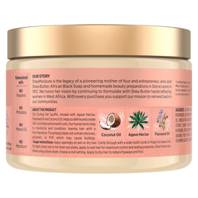 SheaMoisture close-up souffle texture highlighting creamy gel and easy spread benefit