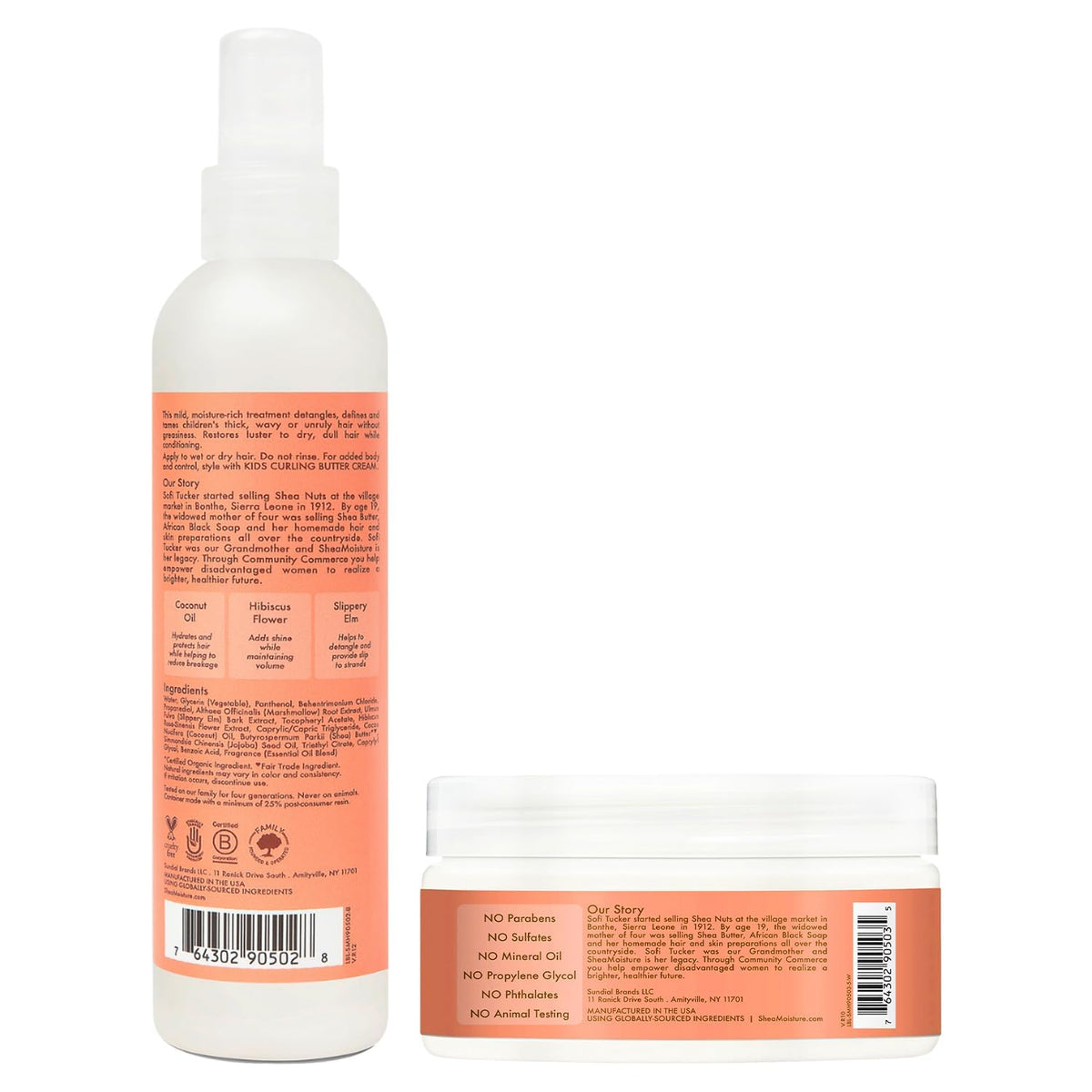 SheaMoisture detangler spray pump closeup demonstrating easy, controlled application