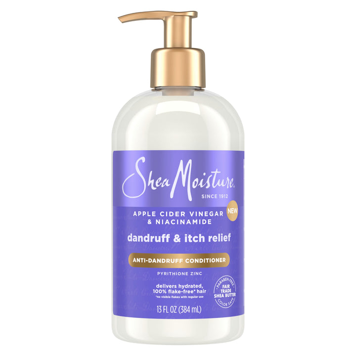 SheaMoisture front bottle 13 oz showing anti-dandruff conditioner benefit