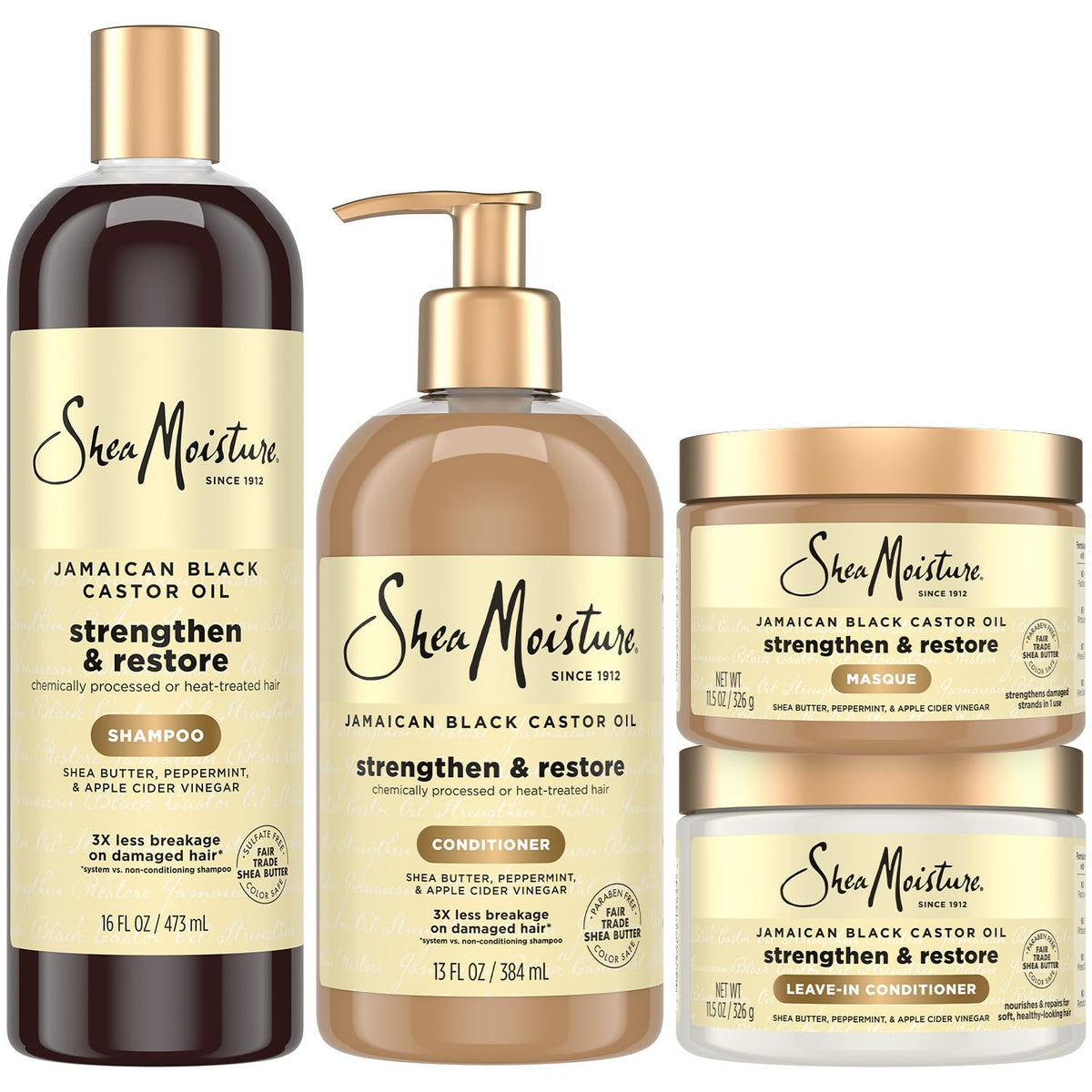 SheaMoisture bundle front packaging showing full set and benefits