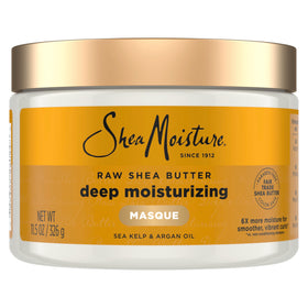 SheaMoisture front jar showing product branding and size benefit