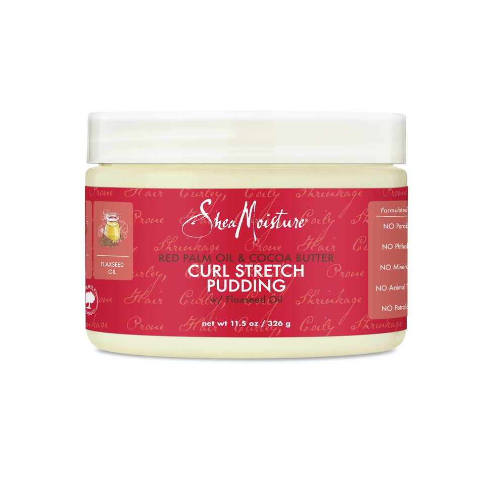 SheaMoisture front jar showing product and benefits