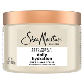 SheaMoisture front label of 12 oz jar showing product name and benefits