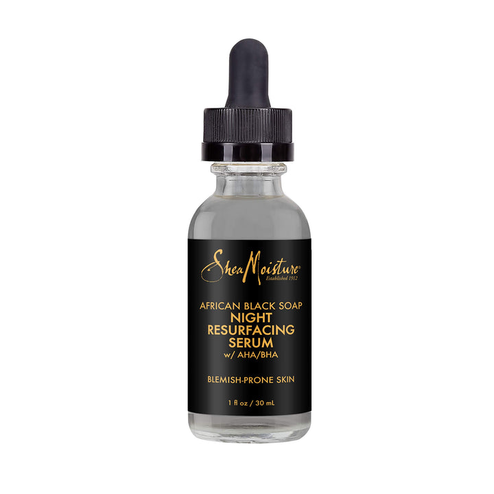 SheaMoisture front label showing product name and benefits for clear skin