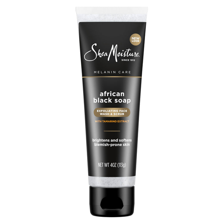 SheaMoisture front packaging showing 4 oz bottle and branding for clear skin