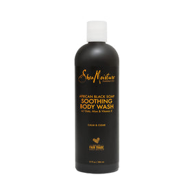 SheaMoisture front packaging showcasing African Black Soap benefits