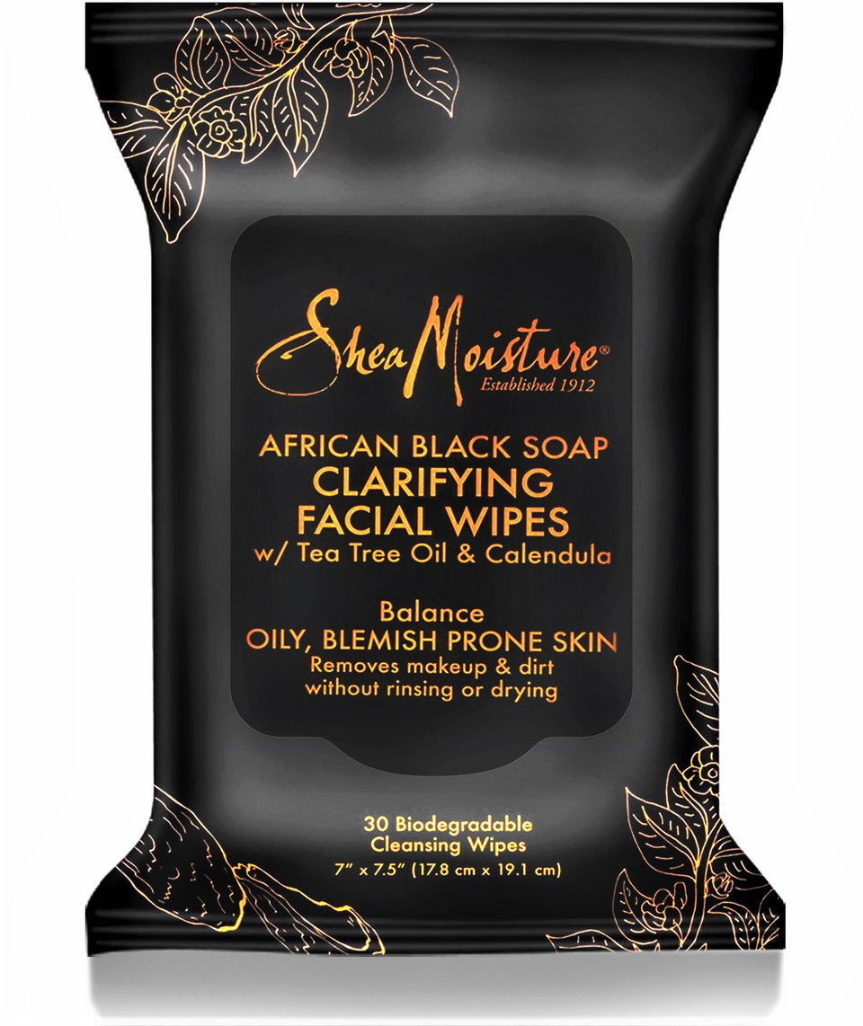 SheaMoisture front packaging showing product and benefits, clear travel-friendly design