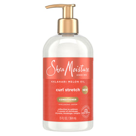 SheaMoisture front bottle shot showing curl stretch conditioner benefits