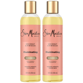 SheaMoisture front packaging showing bottle and glow benefit