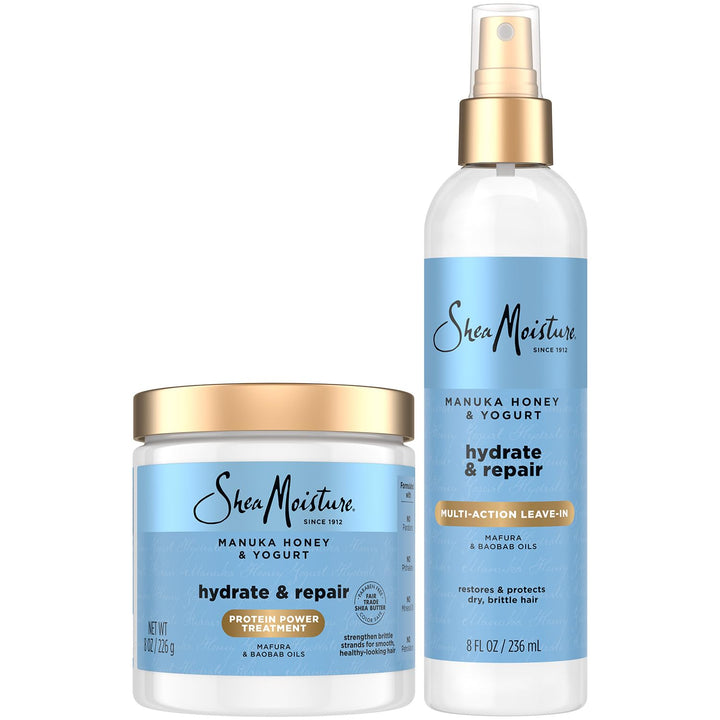 SheaMoisture front packaging showing duo for repair and moisture