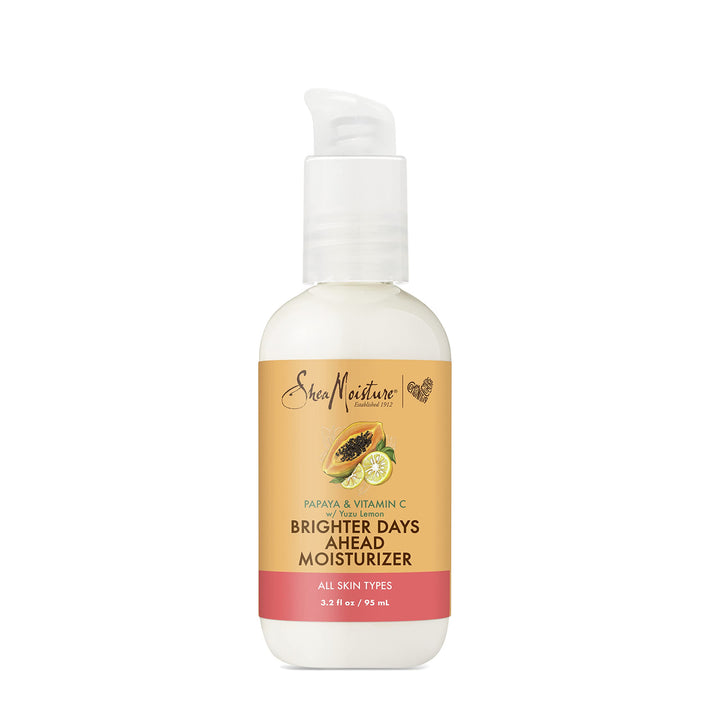 SheaMoisture jar front packaging showing brand and papaya vitamin C benefits