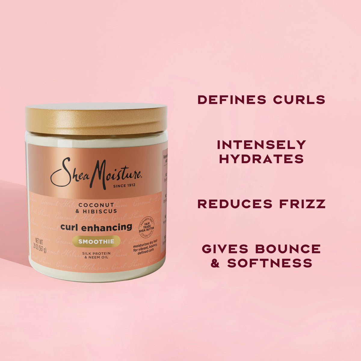 SheaMoisture hand scoop demonstrating easy product pickup