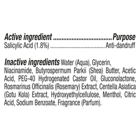 Shea Moisture on bathroom counter as part of daily routine for ongoing scalp care