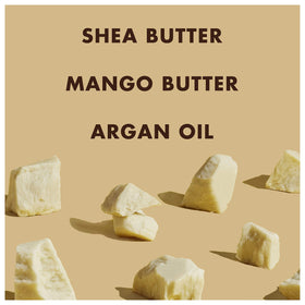 SheaMoisture ingredient label detail highlighting fair-trade shea butter