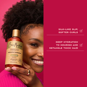 SheaMoisture ingredients display with Manuka Honey and Baobab for nourishment