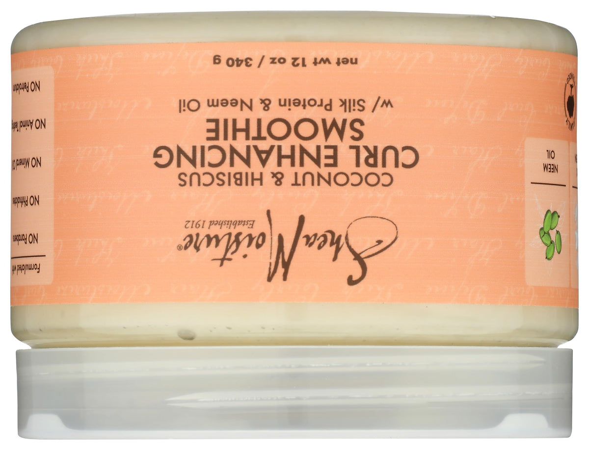 SheaMoisture ingredient label and butter icons highlighting natural sourcing benefits