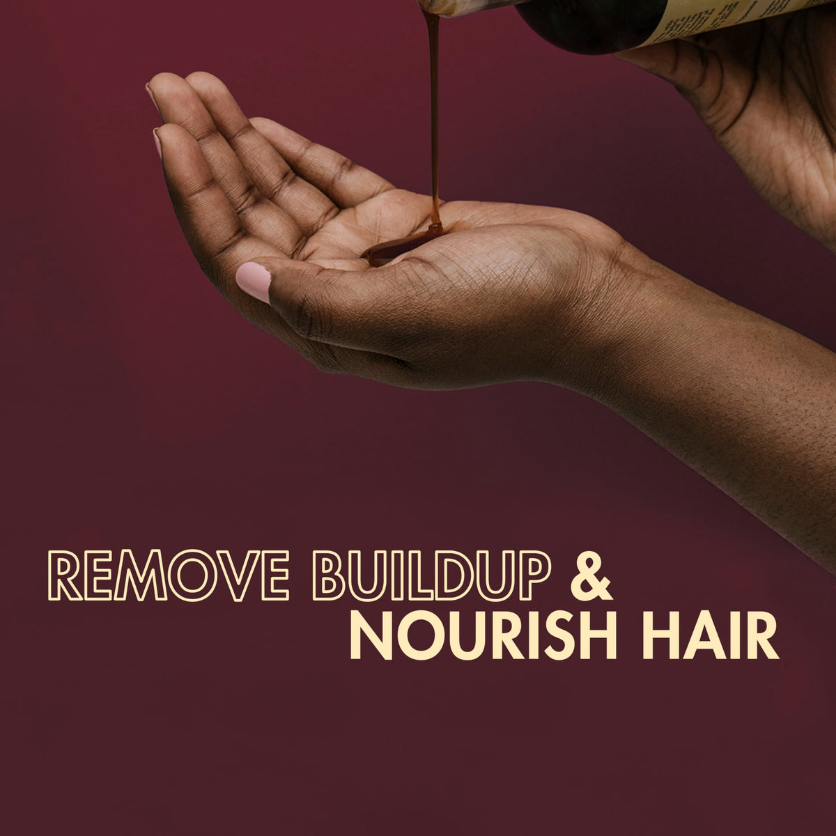 SheaMoisture ingredients panel label showing Jamaican Black Castor Oil and Fair Trade Shea Butter