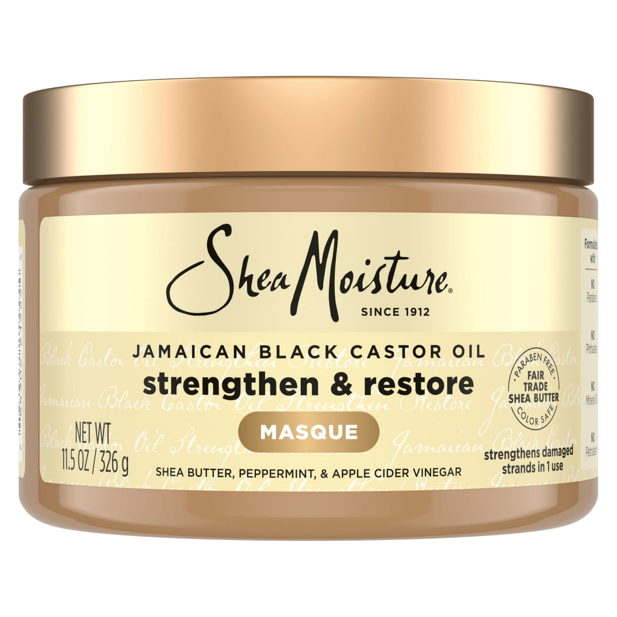SheaMoisture front packaging showing product name and size for clarity