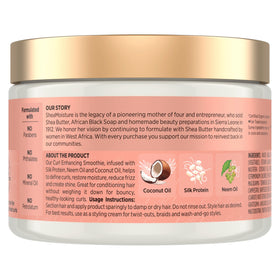 SheaMoisture open jar close-up showing creamy texture and moisture