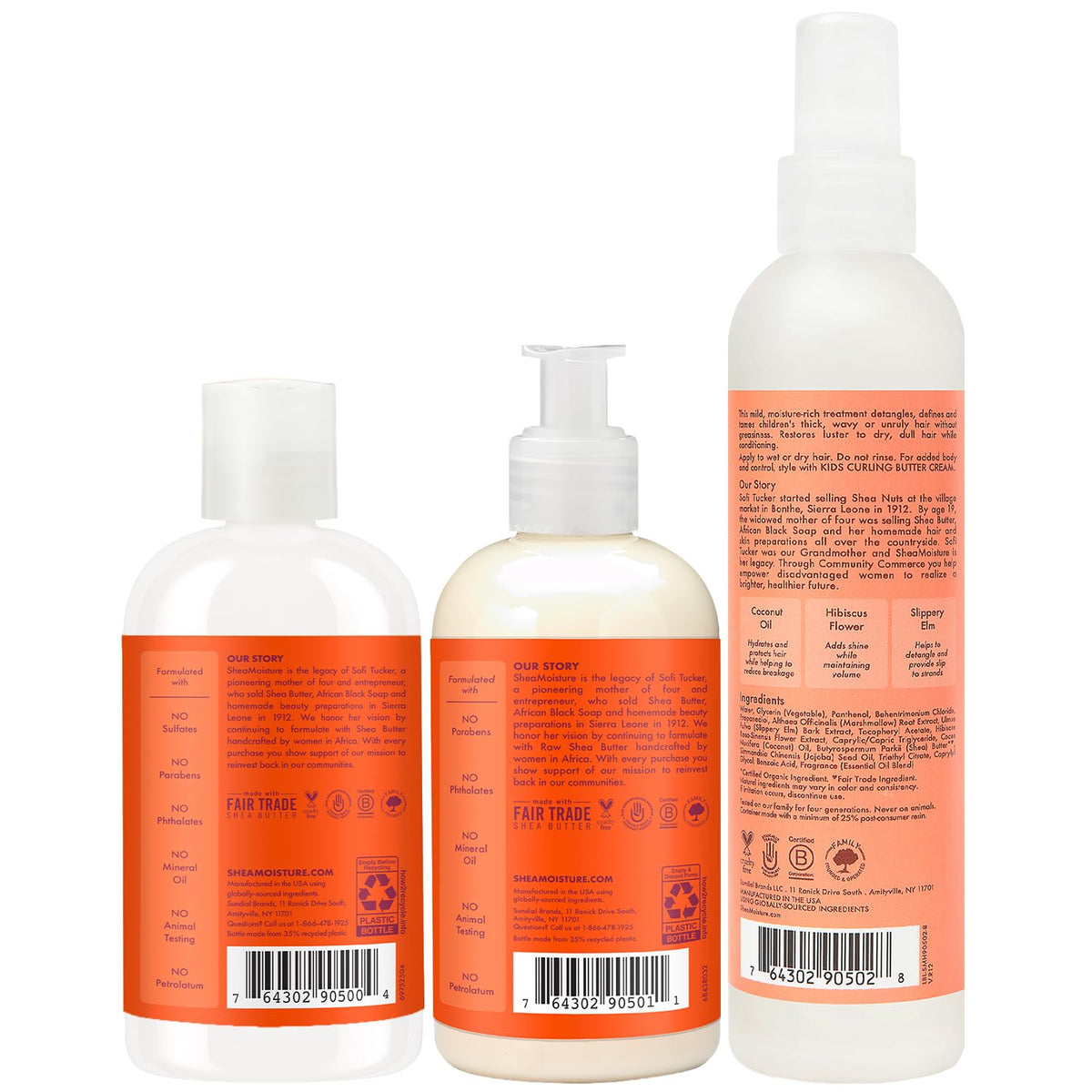SheaMoisture shampoo pump close-up highlighting easy dispensing