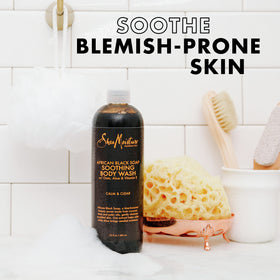SheaMoisture label close-up showing ingredients and ethical seals