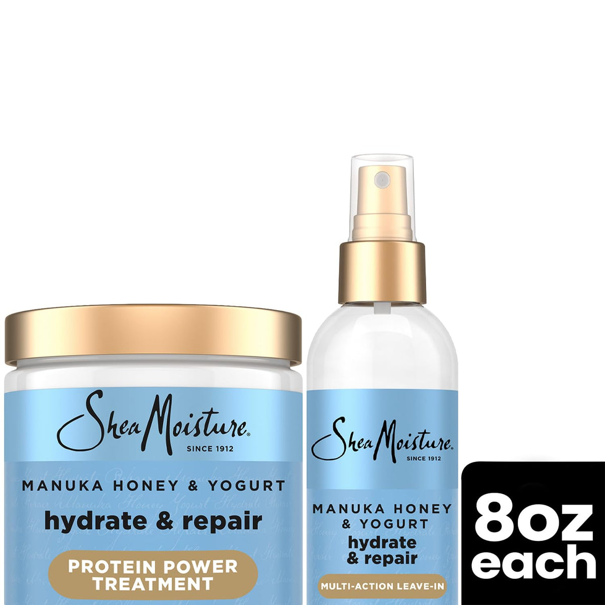 SheaMoisture label close-up showing ingredients and safe-for-hair claims