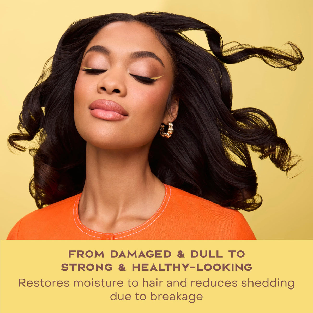 SheaMoisture label close-up listing ingredients and silicone-free benefits