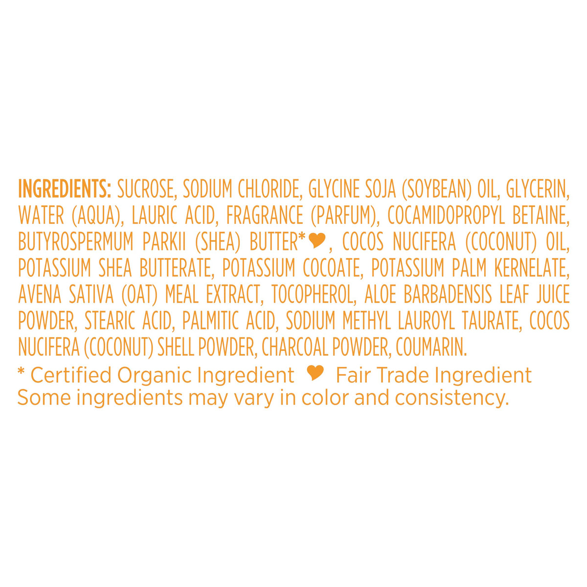 SheaMoisture label closeup highlighting natural ingredients and clean formula
