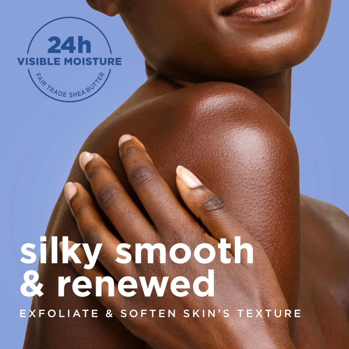 SheaMoisture lather in hand demonstrating creamy foam and gentle cleansing action