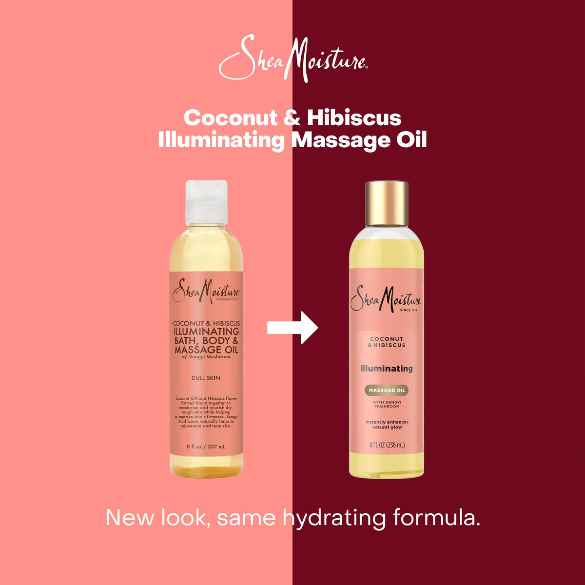 SheaMoisture vanity display conveying daily ritual and glow