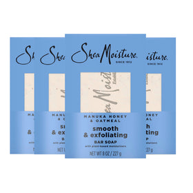 SheaMoisture front packaging showing product and benefits for smooth skin