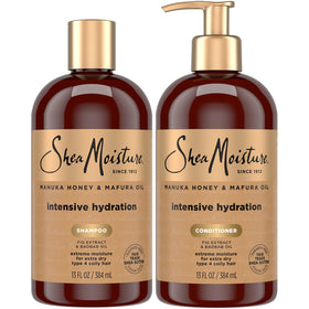 SheaMoisture front packaging showing product and hydration benefits