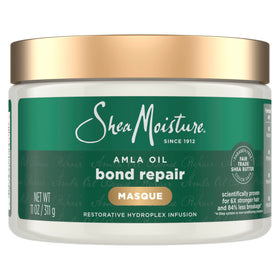 SheaMoisture front jar view highlighting brand and restorative treatment benefits