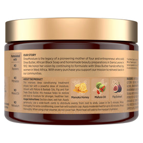 SheaMoisture open jar revealing rich creamy masque texture