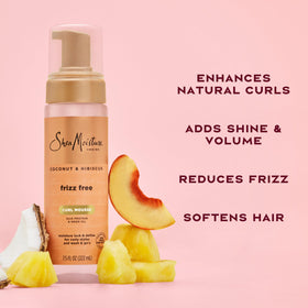 Shea Moisture being applied to damp hair for better curl definition and control