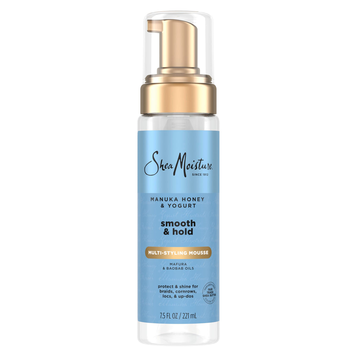 SheaMoisture front packaging showing product name and size for easy identification