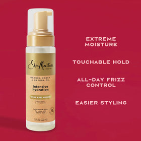 SheaMoisture with Mafura oil bottle highlighting nourishing oil for added shine