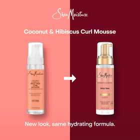 Shea Moisture ingredients display with shea butter and coconut highlighting nourishment