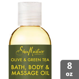 Shea Moisture oil applied during massage for smooth glide and nourishment