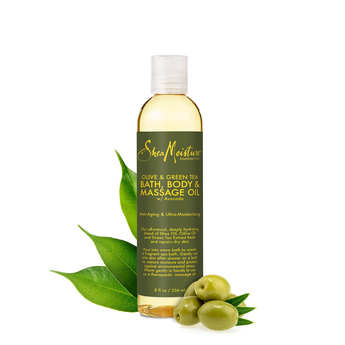 Shea Moisture oil pouring to show silky texture and quick absorption