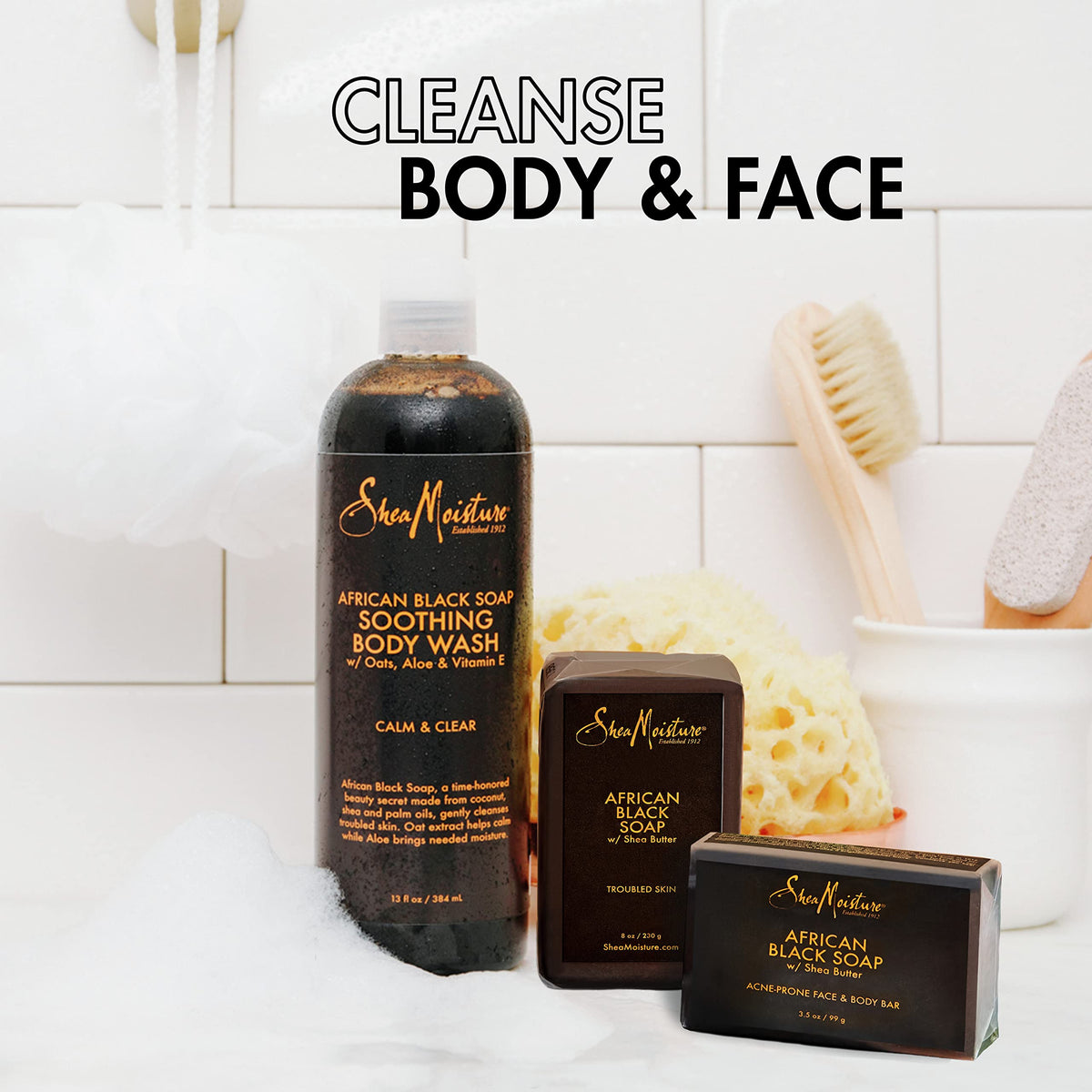 SheaMoisture pour texture on hand demonstrating smooth consistency