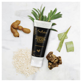 SheaMoisture pump dispensing cleanser into hand for easy application