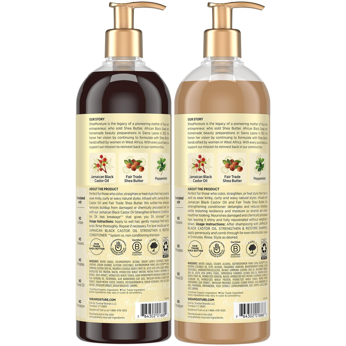 SheaMoisture pump detail on shampoo bottle for easy mess-free use