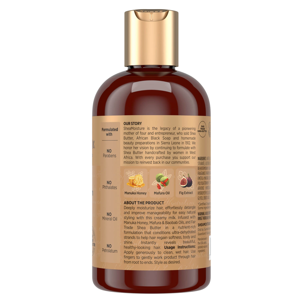 SheaMoisture milk texture on hand showing lightweight moisturizing slip