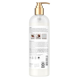 SheaMoisture pump dispensing smooth lotion for easy use
