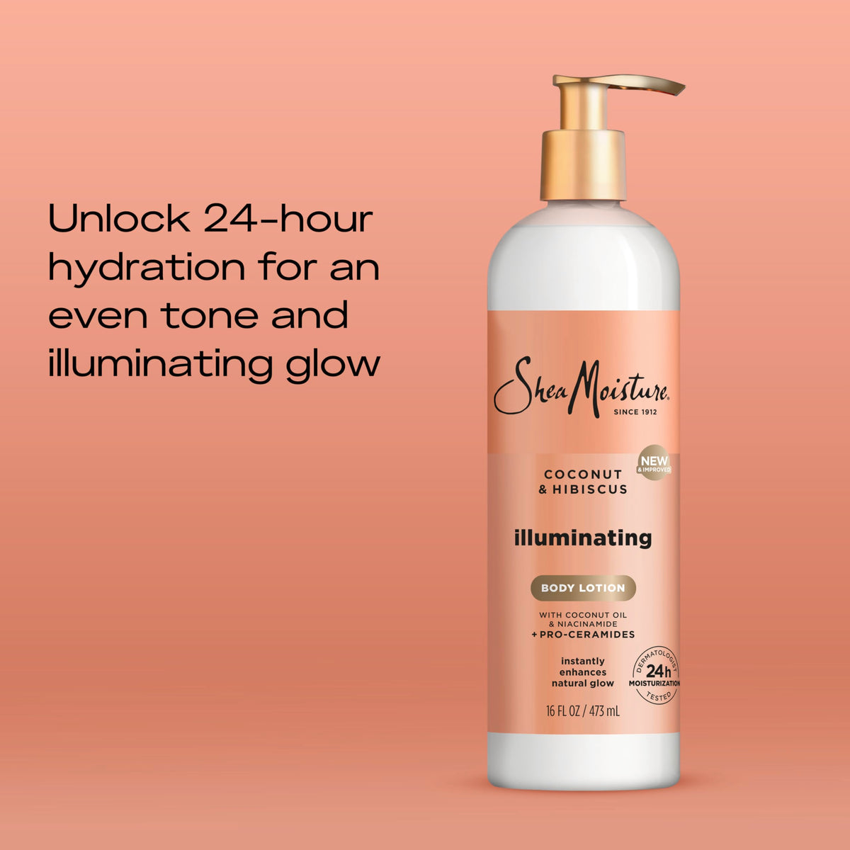 SheaMoisture pump dispensed onto hand demonstrating smooth application
