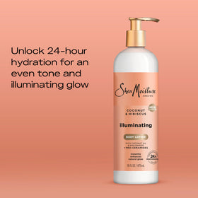 SheaMoisture pump dispensed onto hand demonstrating smooth application