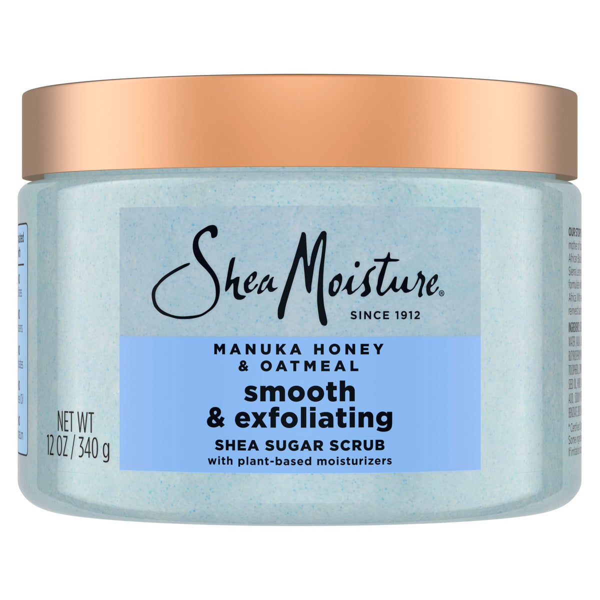 SheaMoisture front packaging showing jar and label for clear product ID and benefits